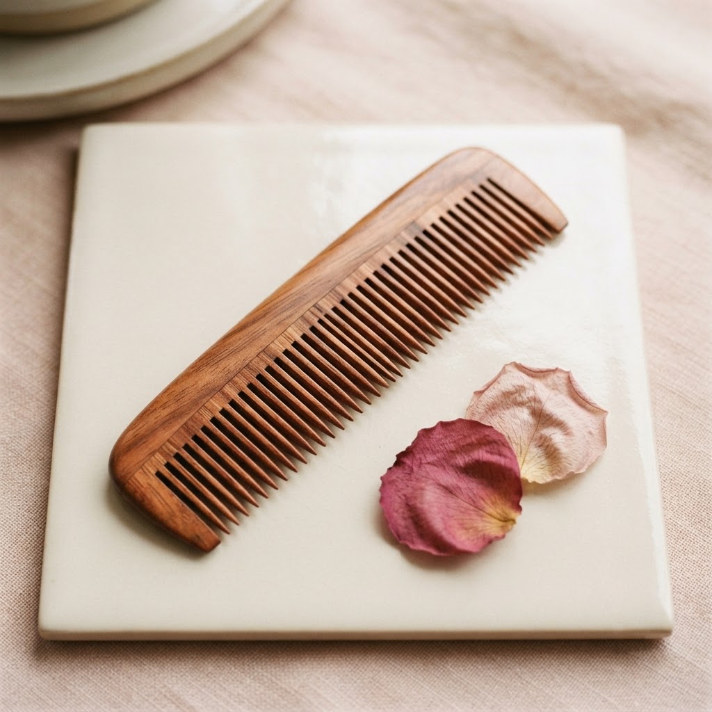 Rosewood Detangling Comb in Rosewood