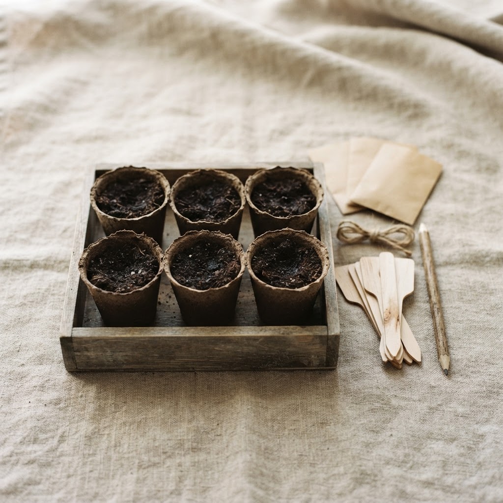 The Seed Starter Kit in Kraft & Pine