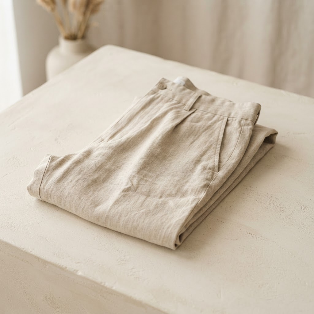 Séraphine Linen Trouser in Oat