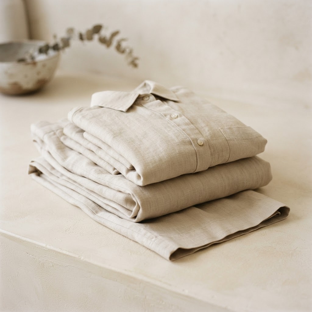 The Magnolia Linen Set in Oat