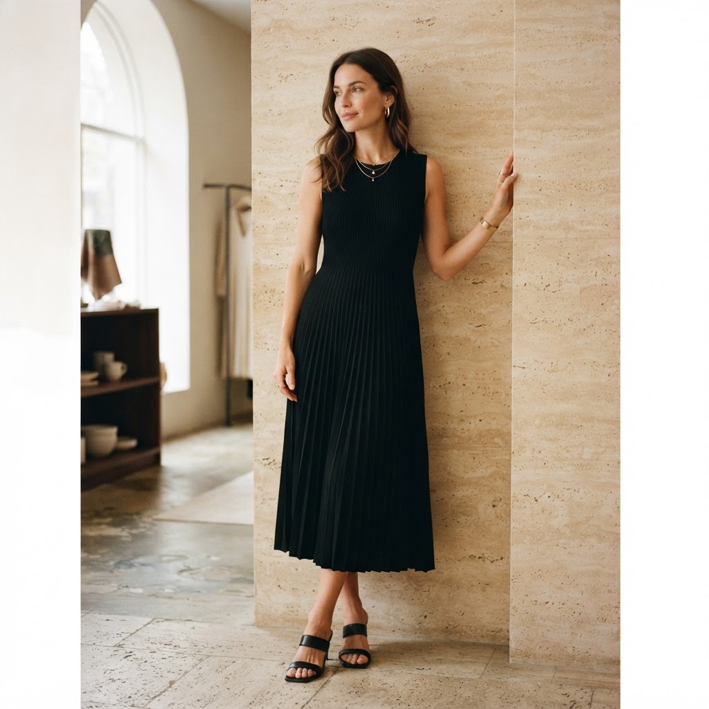 Dresses styled on a model