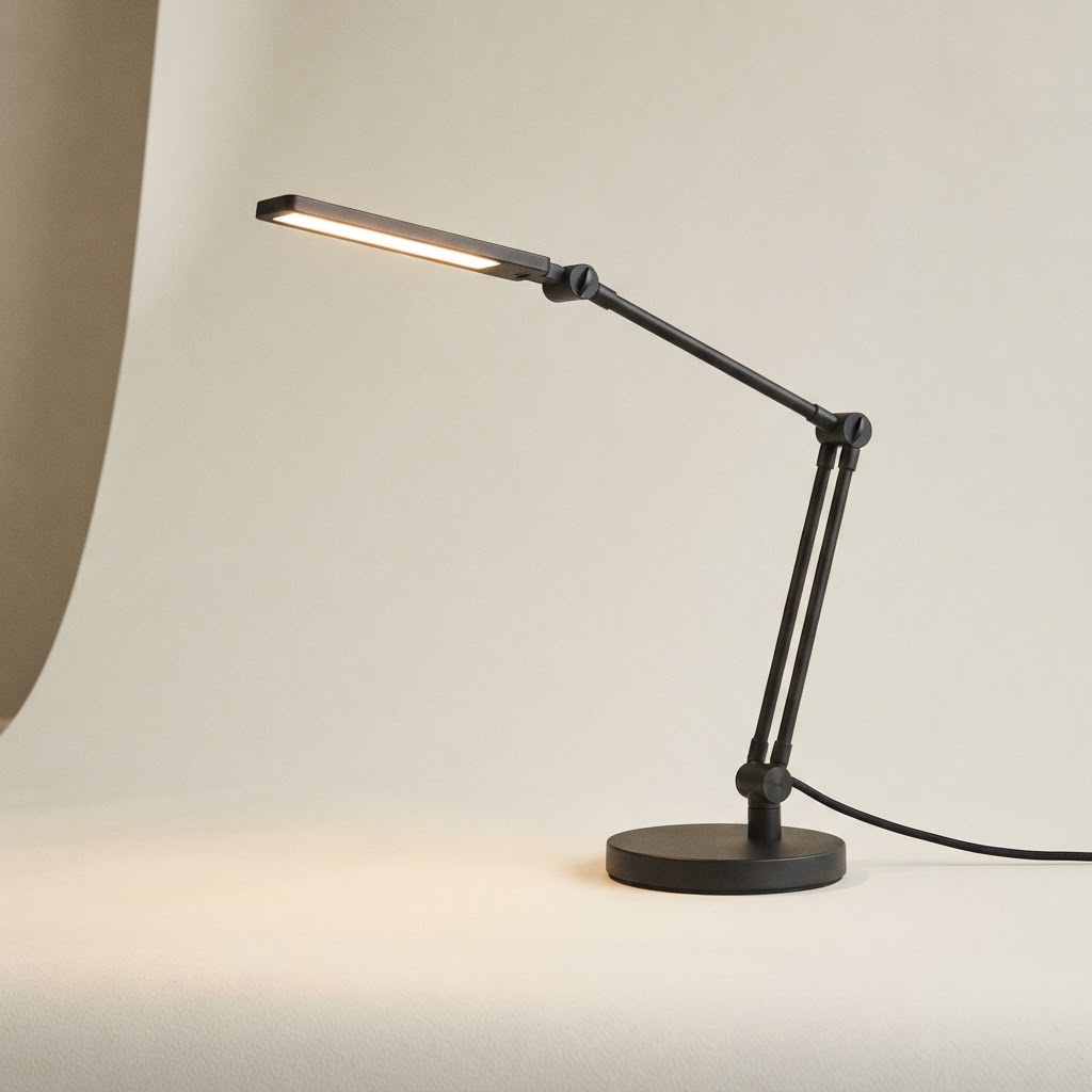 The LED Desk Lamp in Matte Black