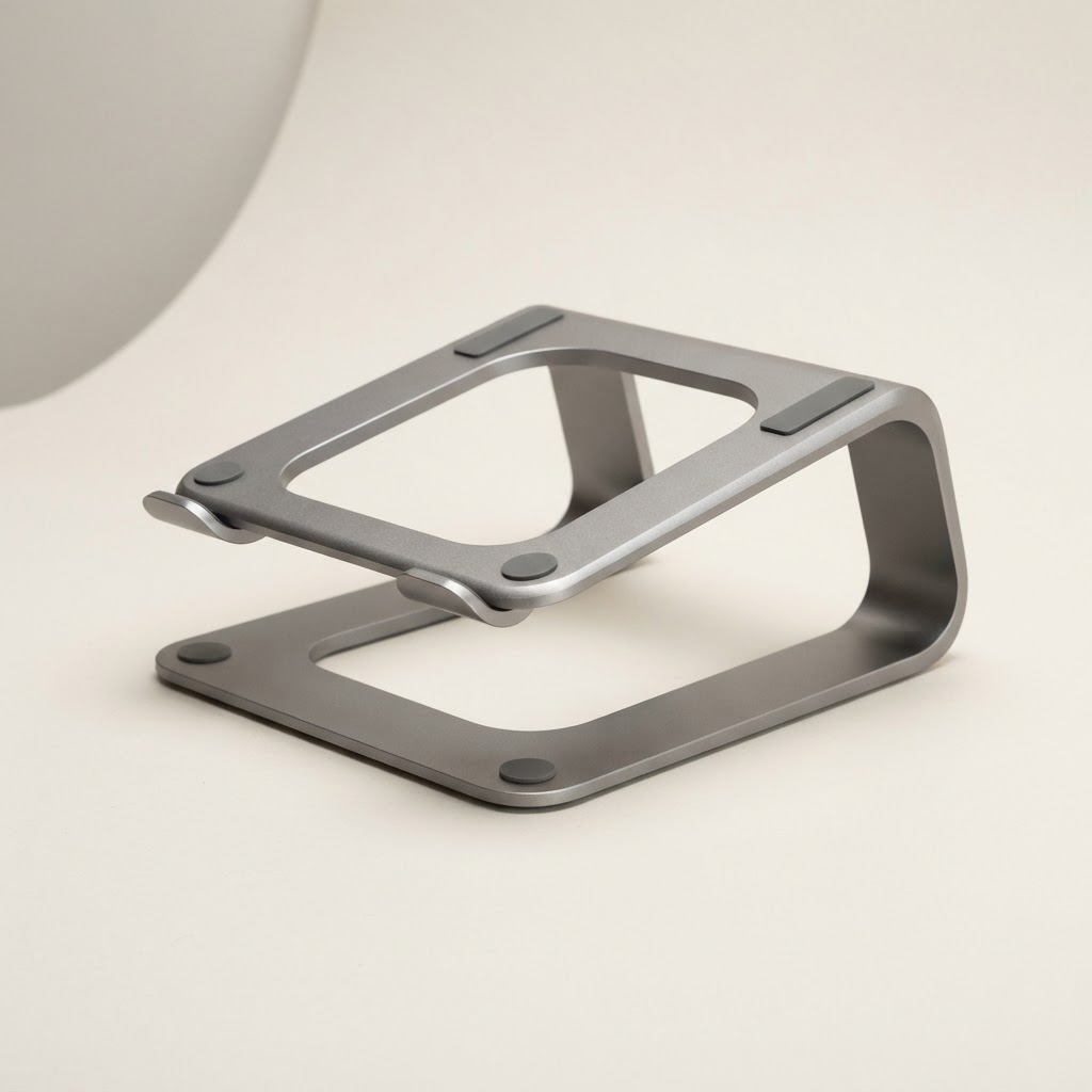 The Aluminium Laptop Stand in Space Grey