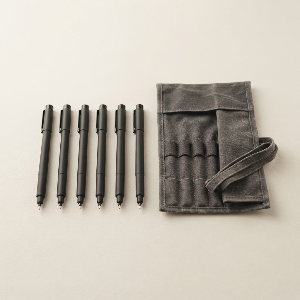 The Fine-Liner Set in Charcoal