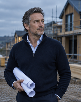 Anthony Martin, founder of By Carnaby, on a residential development site