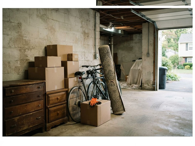 Westchester basement and garage cleared of furniture and boxes