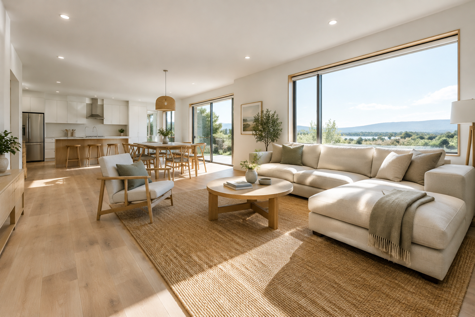 Modern prefabricated home interior
