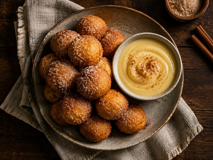 Buñuelos de queso para diciembre