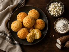 Pan de bono horneado en casa