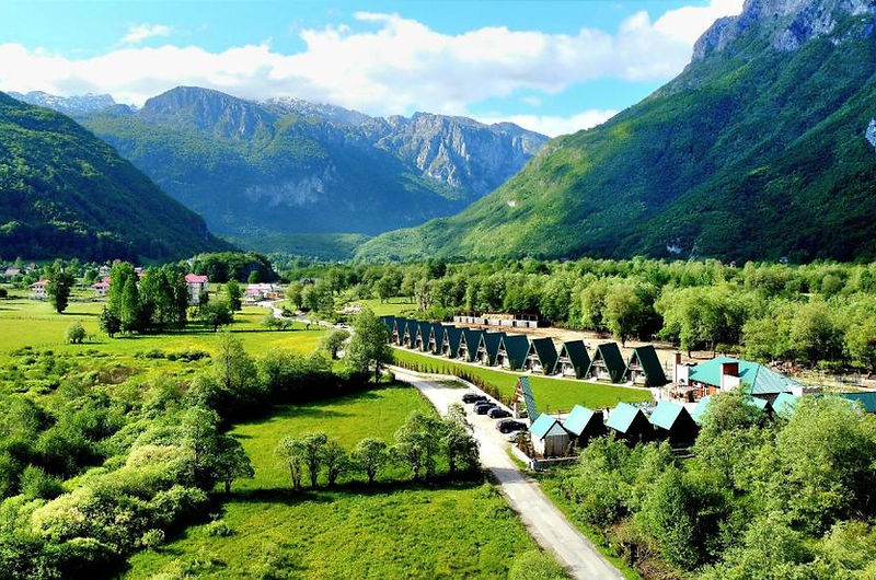 The Prokletije mountains above the Grebaje valley
