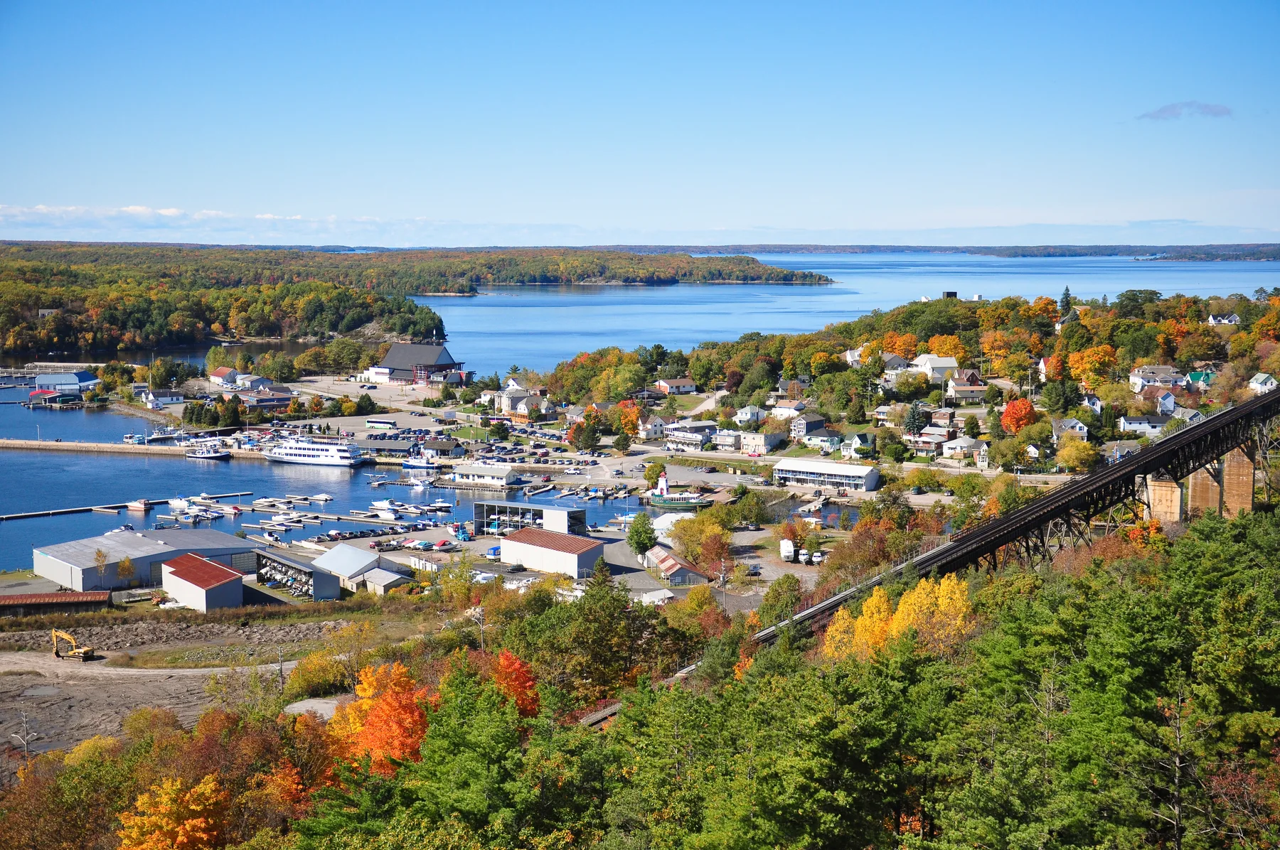 Regional view of Parry Sound; not a photograph of Killbear Provincial Park