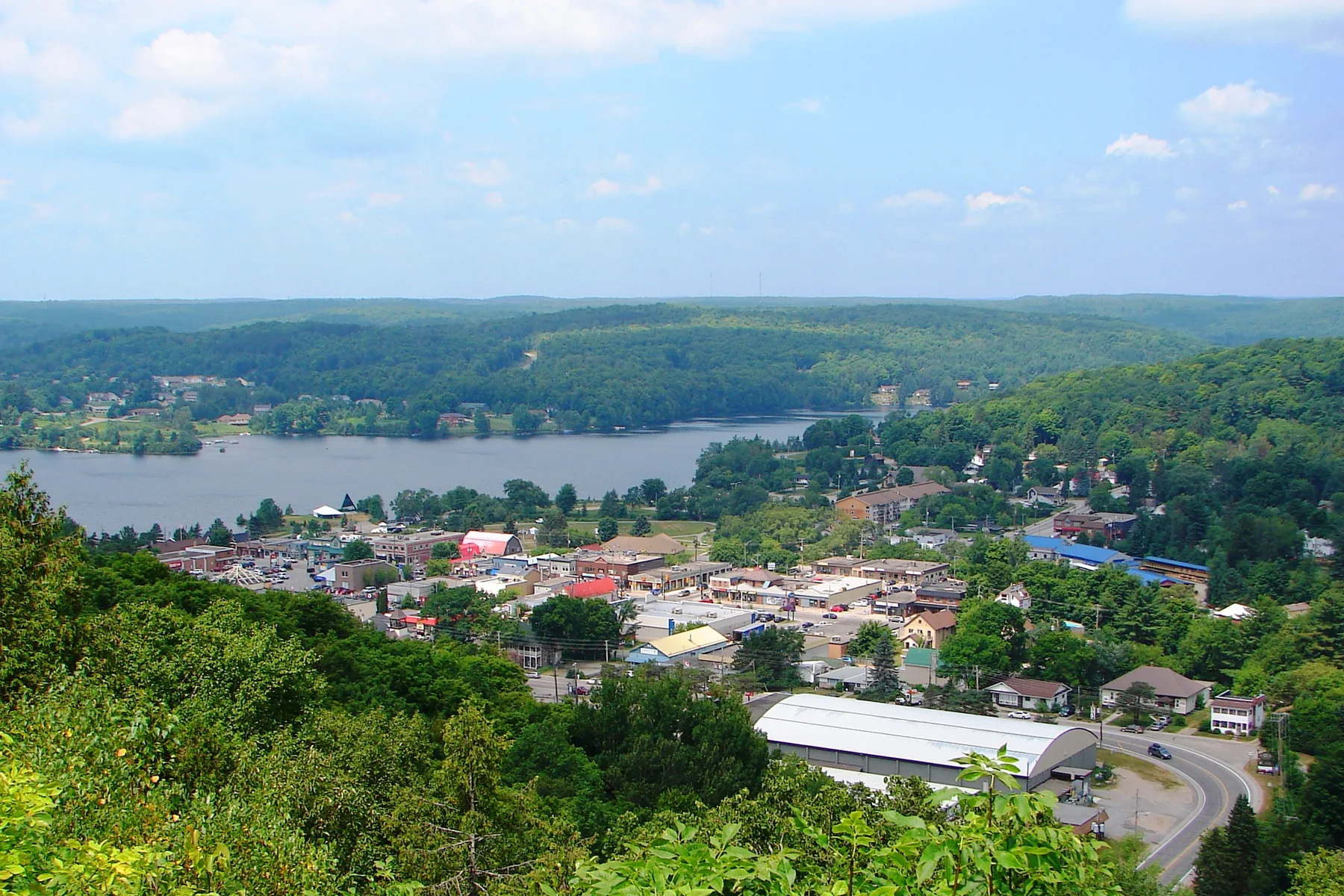 Regional view of Haliburton Highlands; not a photograph of Dorset Lookout Tower