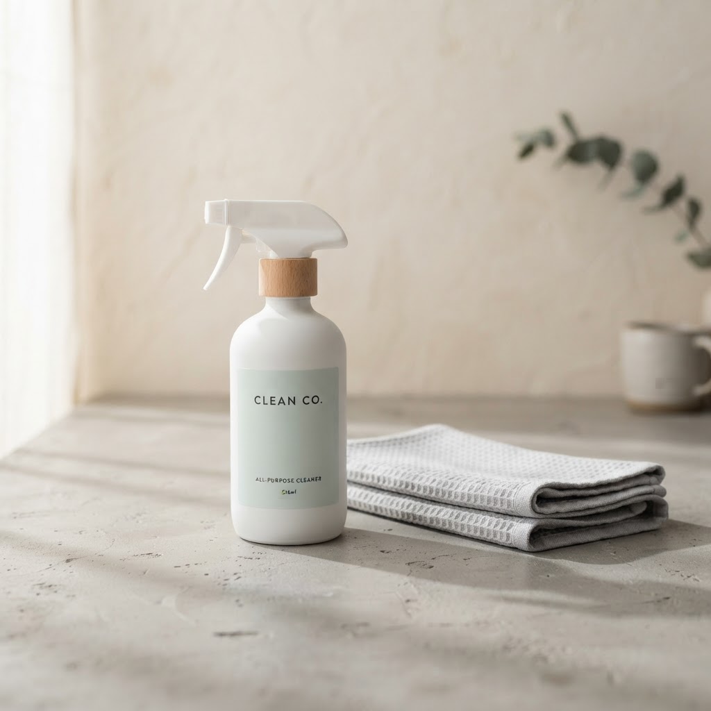 Professional-grade cleaning supplies used by CleanPartners