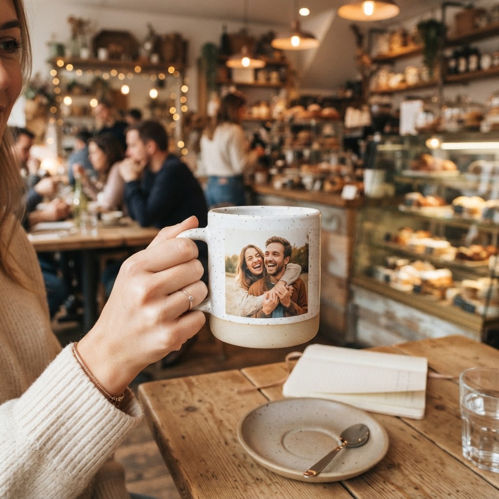 Taza con foto en dos tonos