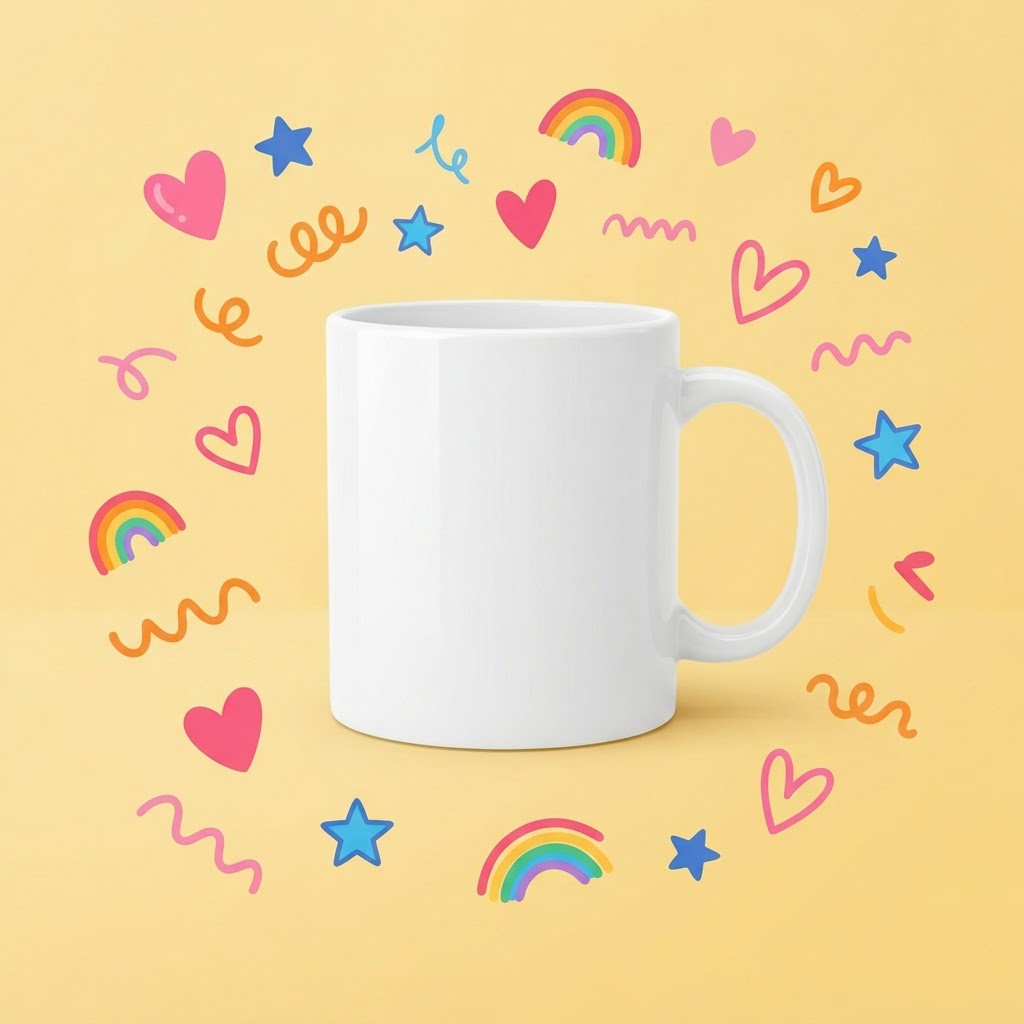 Taza en blanco para personalizar