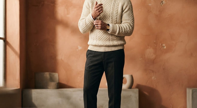 Man in premium knitwear, best sellers collection
