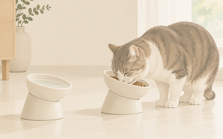 Raised Bowls for Senior Cats: Why a Little Height Helps