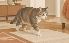 How to Stop Your Senior Cat Slipping on Hardwood Floors