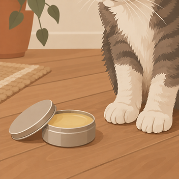 Anti-slip paw wax for cats