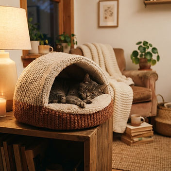 Enclosed hooded warm bed