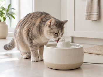 Eating and drinking for senior cats