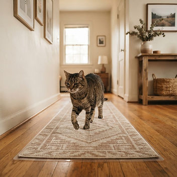 Washable non-slip runner for hallways