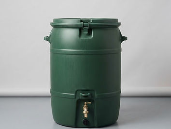 RTS Home Accents 50-Gallon Rain Barrel with Brass Spigot