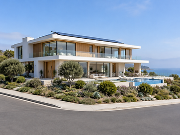 Caminito Northland after the rebuild, a finished contemporary La Jolla home