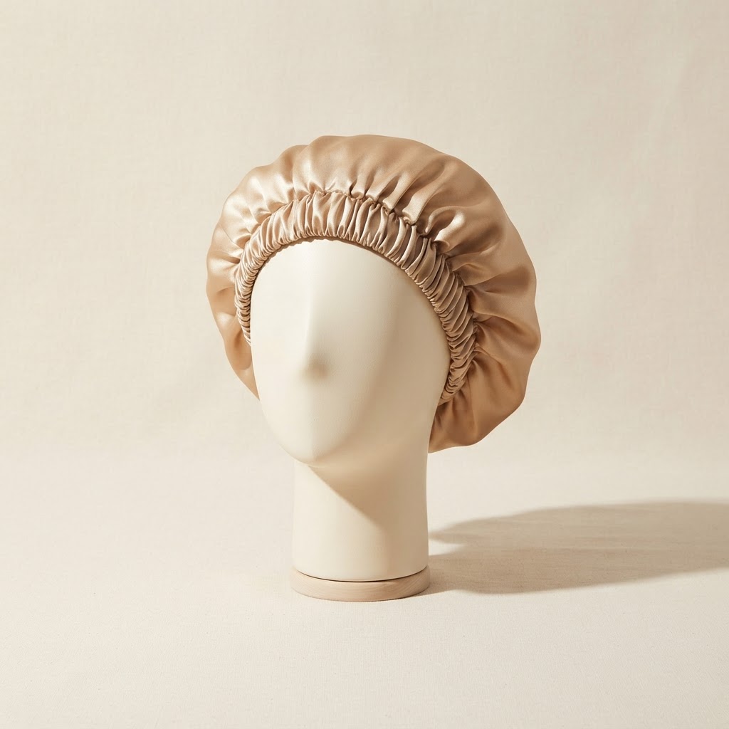 The Silk Sleep Bonnet in Champagne Silk