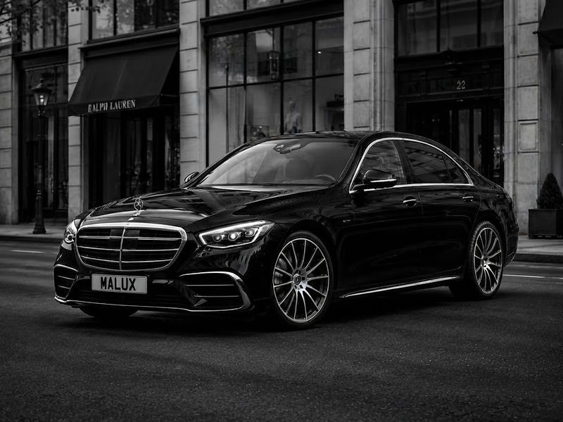 Mercedes-Benz S-Class parked on a London street