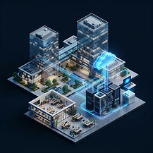 Connected office campus and secure cloud infrastructure