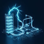 3D illustration: Equipment power & protection
