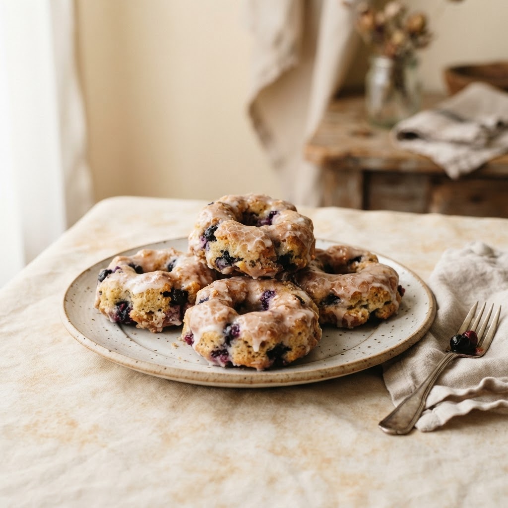 Blueberry Cake Donut