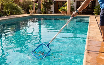 Pool maintenance in summer