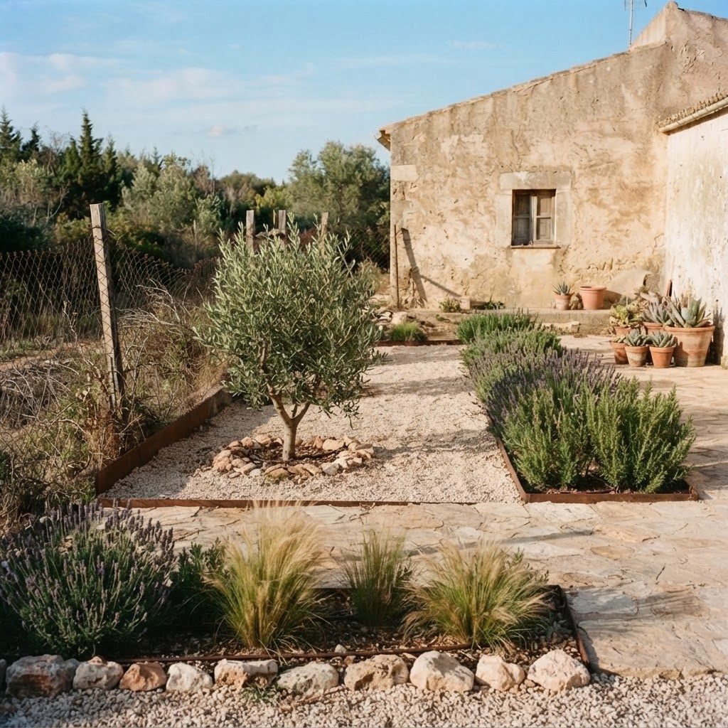 Low-water Mediterranean garden