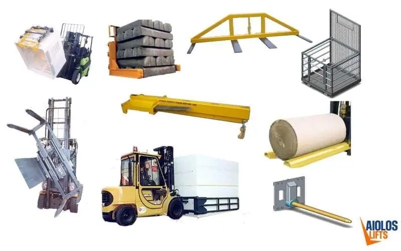 Forklift tools and attachments