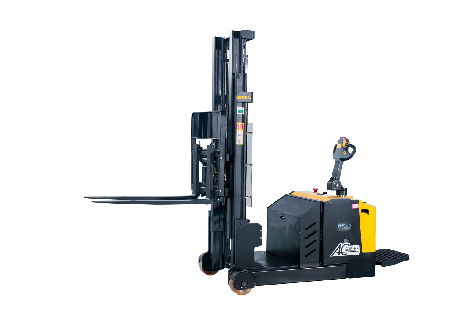 Electric counterbalance stacker (no front legs)