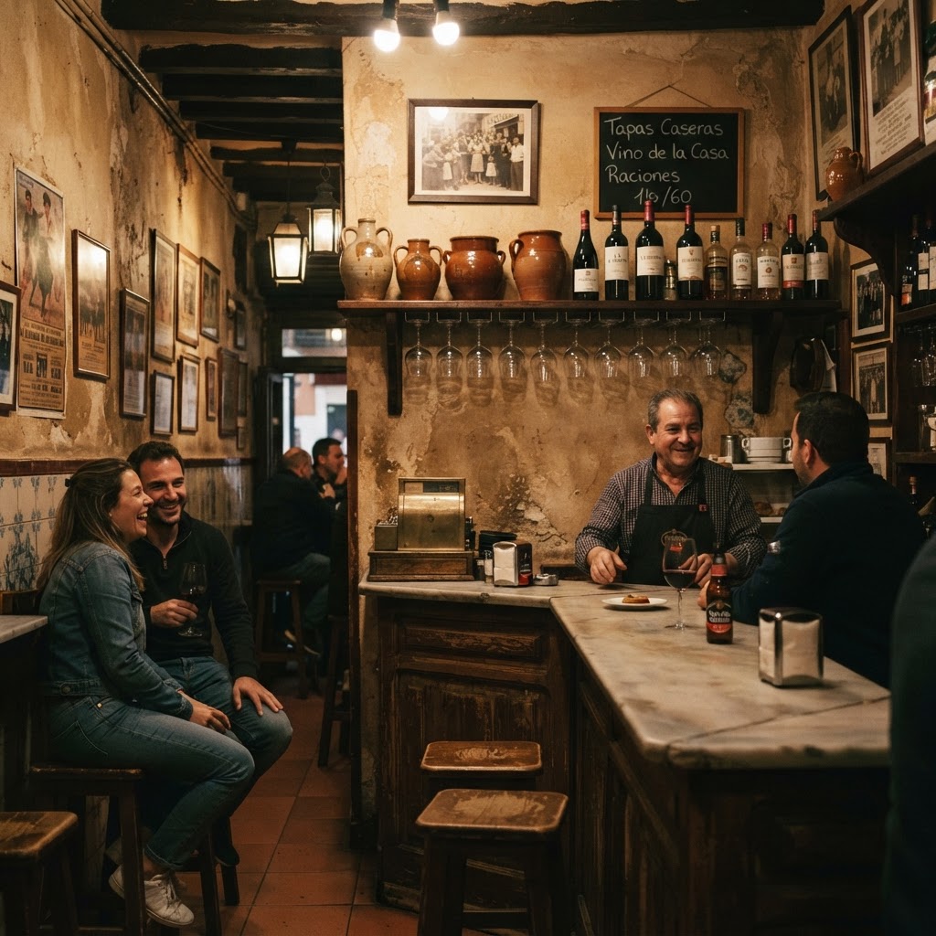 Interior de SAU Taberna entre aguas