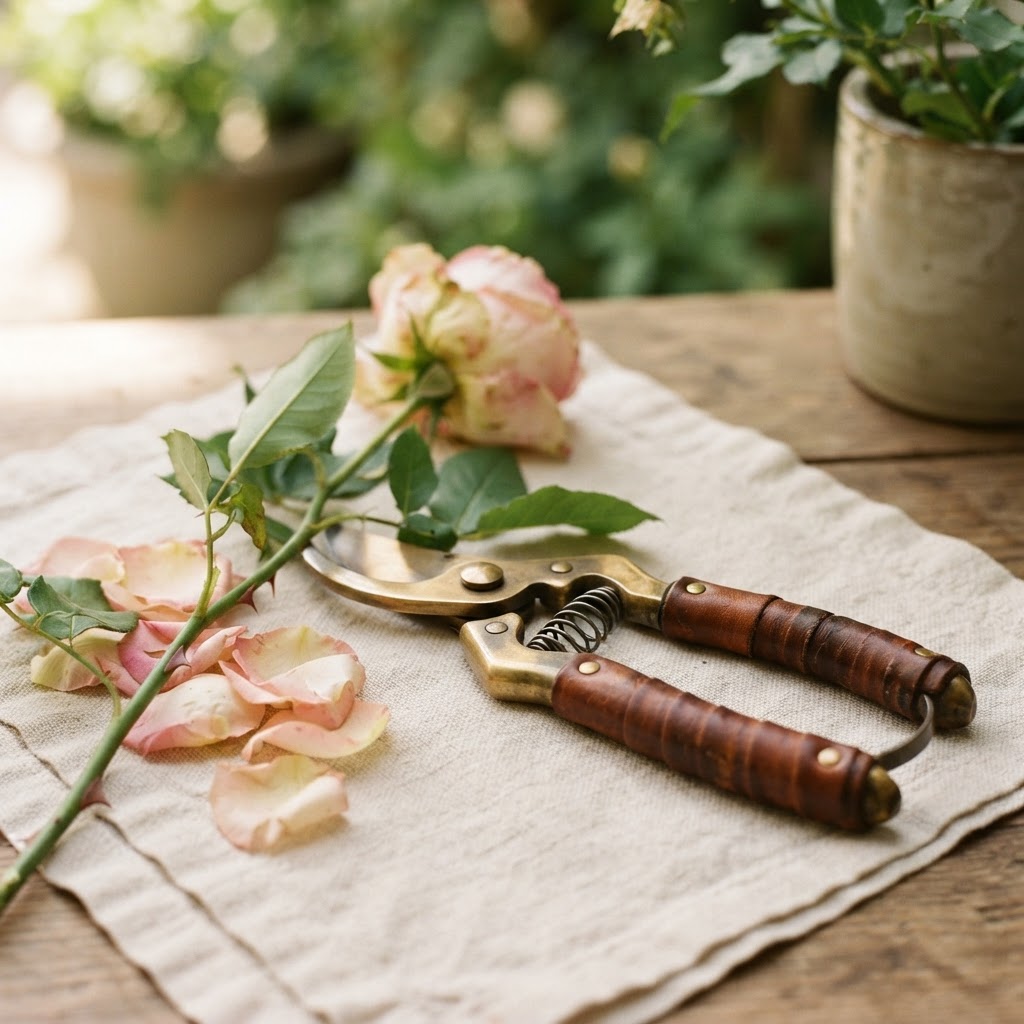 Brass Pruning Shears in Brass