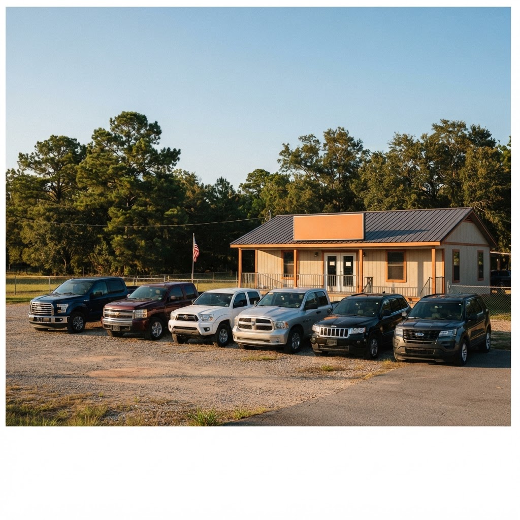 Bob Smith Auto Sales lot in Mineola, Texas