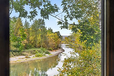 The river as seen from the restaurant