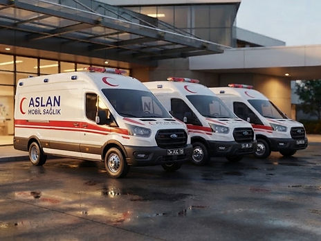 Aslan Mobil Sağlık ambulans filosu