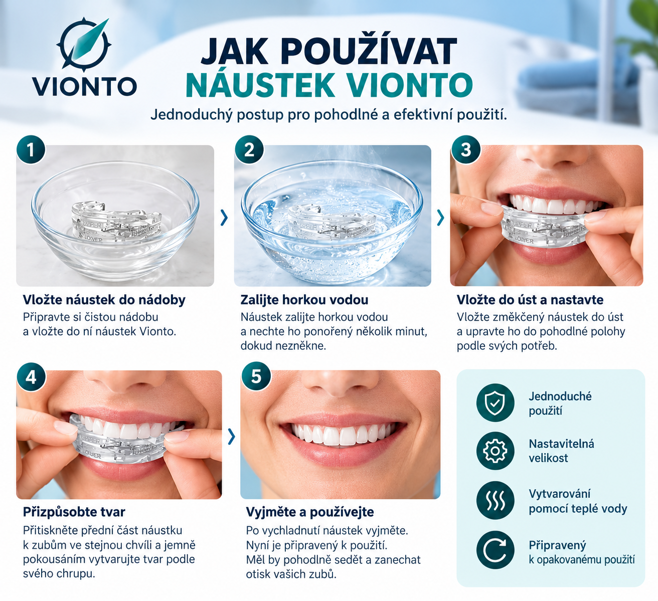 Jak používat náustek Vionto v 5 krocích