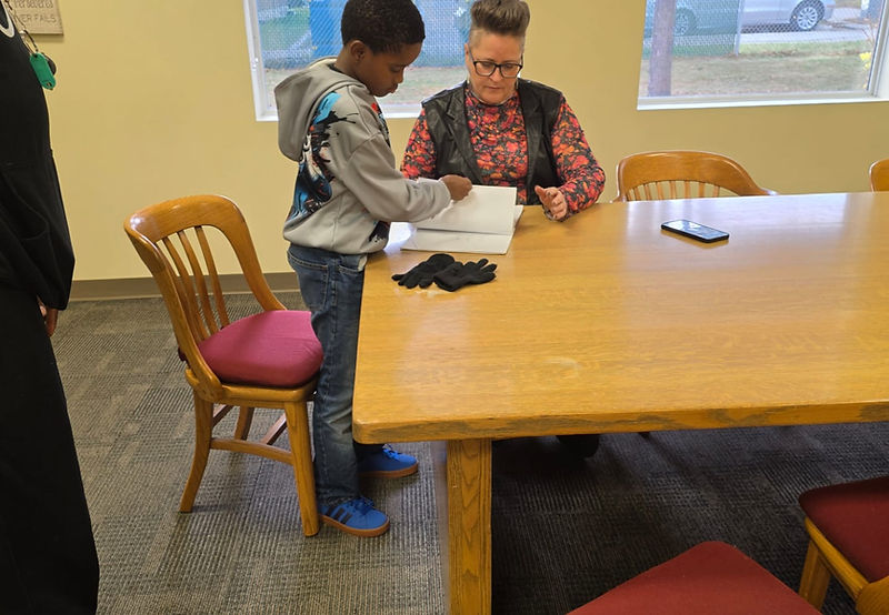 A JACEF after-school tutoring session