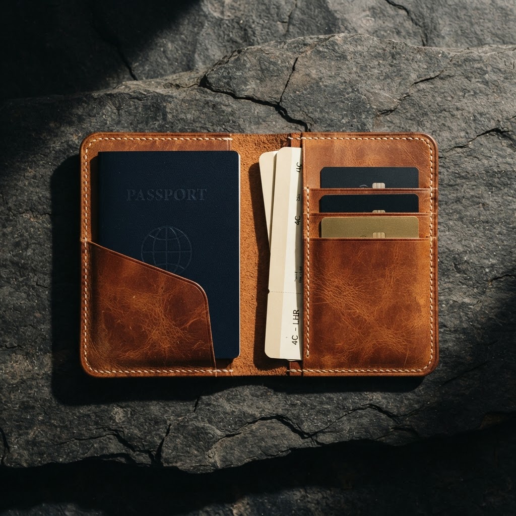 The Passport Folio in Cognac