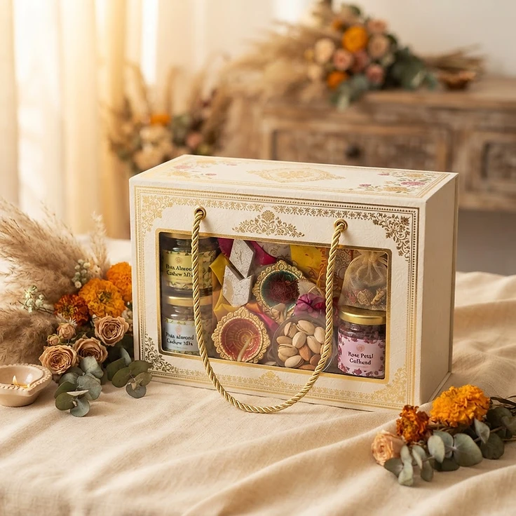 Heritage Window Carry Box with Decorative Rope Handles