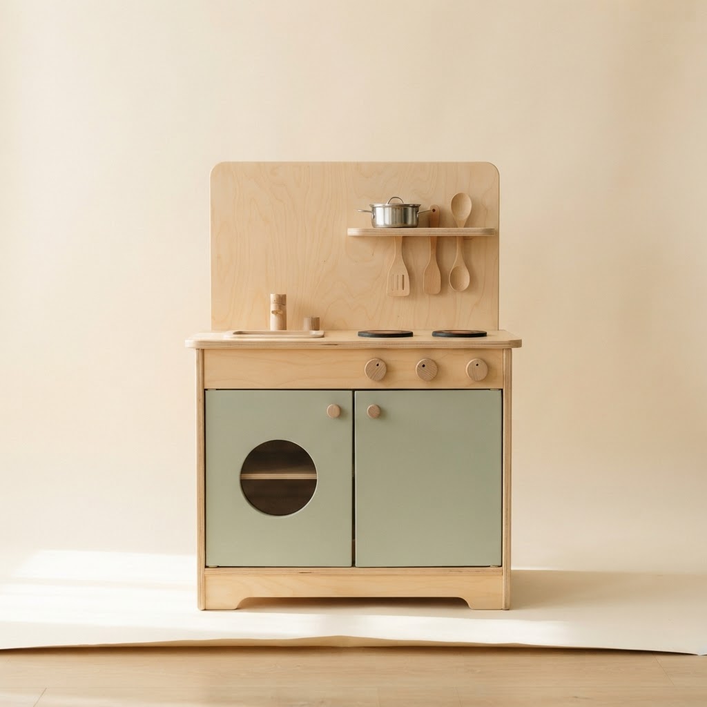 Little Chef Play Kitchen in Sage & oak