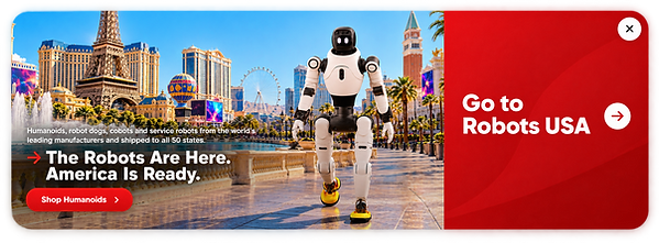 The robots are here. America is ready. Go to Robots USA.
