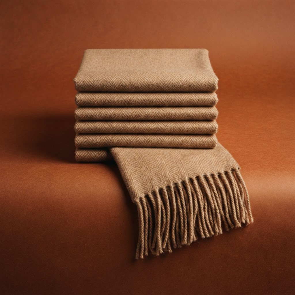 The Merino Midi Scarf — studio view
