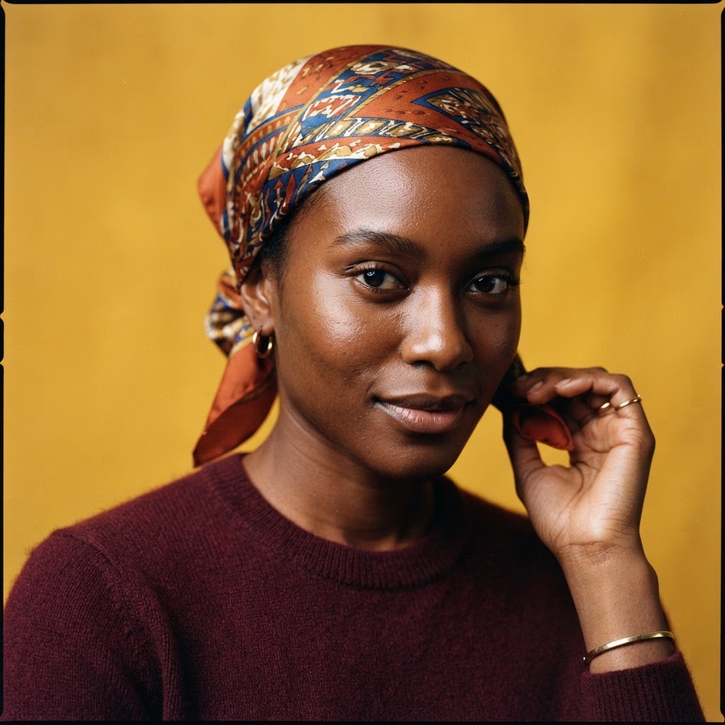 The Silk Bandana worn